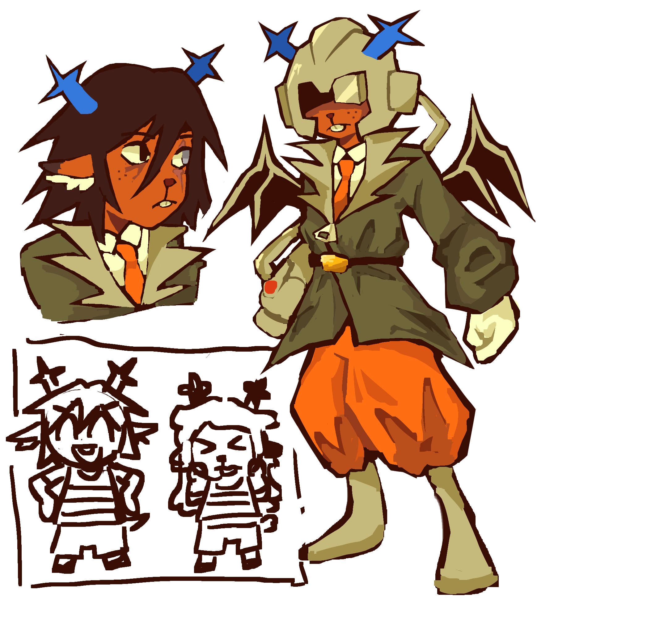 dess from deltarune dressed as the masked man from mother 3