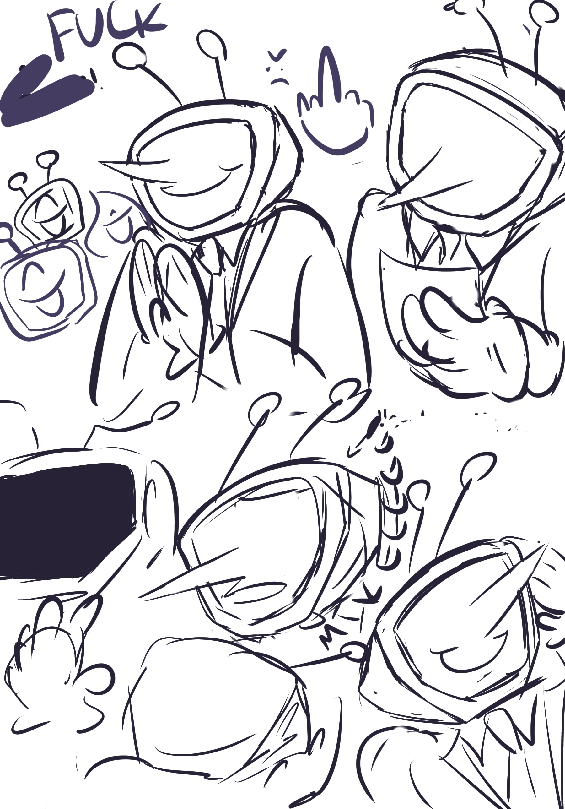 many tenna doodles